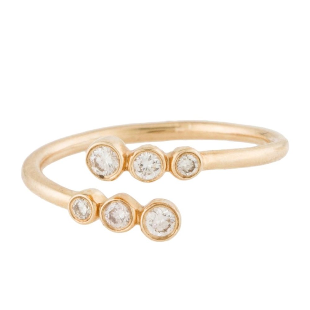 EF COLLECTION 14K YELLOW GOLD DIAMOND RING
